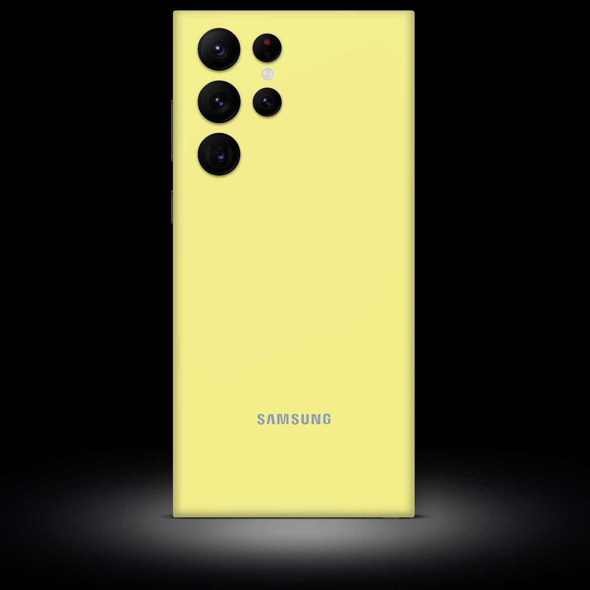 Samsung Galaxy Matte Yellow Skin – Passend für S23, S24, Note 20, Note 20 Ultra und weitere Modelle, aus 3M-Folie mit mattem Finish, blasenfreier Schutz